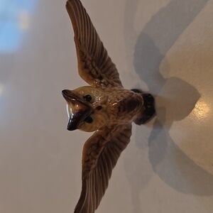 Hagen Renaker Owl Miniature Figurine Wings Spread Great Horned Mini Bird Figure